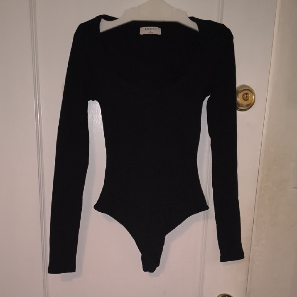 Babaton | Black Long Sleeve Bodysuit